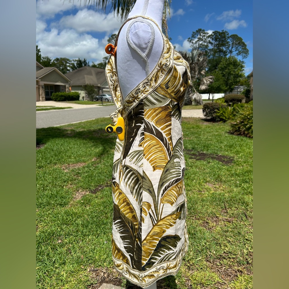 NWT🌷FARM Rio Trancoso Sand Sweetheart Neckline Sleeveless Mini Dress - Picture 8 of 16